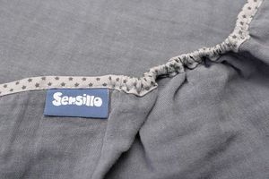 Sensillo OTULACZ MUŚLINOWY DO FOTELIKA GRAFITOWY 75x75 4