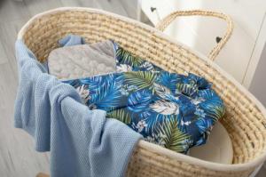 Sensillo ROŻEK VELVET NIEBIESKI PAPUGI 75x75 3