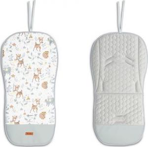 Sensillo WKŁADKA DO WÓZKA VELVET BIAŁY LEŚNA PRZYGODA 6