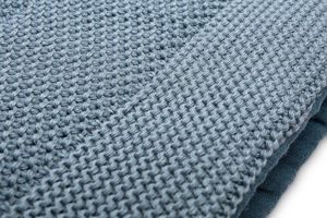 Sensillo KOMPLET DO ŁÓŻECZKA DZIERGANY Z MUŚLINĄ NIEBIESKI 5