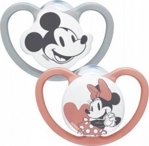 NUK 177176 SMOCZEK USPOKAJAJĄCY SILIKONOWY SPACE MYSZKA MIKI 18-36 2SZT/PUD 2