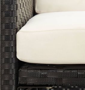 vidaXL Krzesła ogrodowe z polirattanu, 4 szt., czarne 2