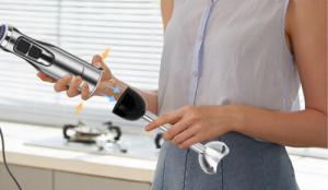 Blender Aigostar  1000W Hand Blender Set Stainless Steel Silvery and Black VDE / Buckle 9