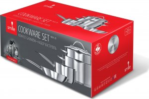 MPM 7-elementowy komplet garnków z pokrywami do odcedzania i patelnią MGK 20 2