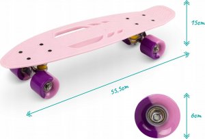 Deskorolka MoMi QKIDS DESKOROLKA FISZKA GALAXY RÓŻOWA 3