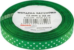 BREWIS Wstążka satynowa BREWIS kropki 12mm x 22m kolor 6 Brewis 1