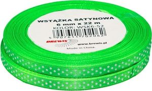 BREWIS Wstążka satynowa BREWIS kropki 6mm WSK6-52 Brewis 1