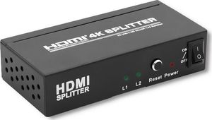 Qoltec Qoltec Rozdzielacz aktywny Splitter HDMI v. 1.4 | 1x2 1