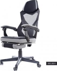 Krzesło biurowe Selsey Mandello Czarno-szare 1