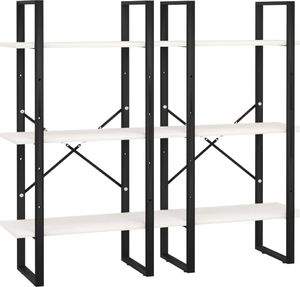 vidaXL Regał, biały, 60x30x210 cm, lite drewno sosnowe 6