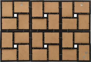 Ramka vidaXL Ramka na 24 zdjęcia 13x18 cm, czarna, MDF 4