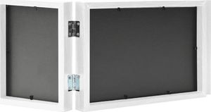 Ramka vidaXL Trójdzielna ramka na zdjęcia, biała, 28x18 cm + 2 x (13x18 cm) 4