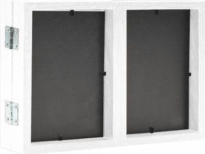 Ramka vidaXL Trójdzielna ramka na zdjęcia, biała, 28x18 cm + 2 x (13x18 cm) 5