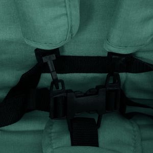 Wózek vidaXL Podwójny wózek spacerowy, zielony, stalowy 2