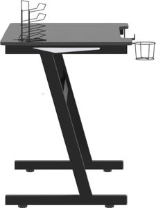 Biurko vidaXL 325418 Czarne 90 cmx60 cm 5