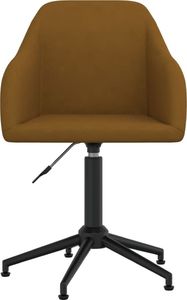 Krzesło biurowe vidaXL Brązowe 3