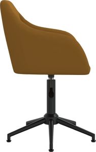 Krzesło biurowe vidaXL Brązowe 4