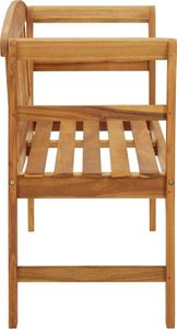 vidaXL Ławka ogrodowa, 114 cm, lite drewno akacjowe 3