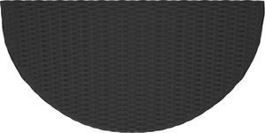 vidaXL Stolik ogrodowy, czarny, 100x50x75 cm, rattan PE 6