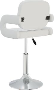 vidaXL Obrotowe krzesła stołowe, 6 szt., białe, sztuczna skóra 6
