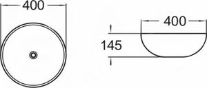 Umywalka Mexen Mexen Briana umywalka nablatowa 40 x 40 cm złota - 22064052 2