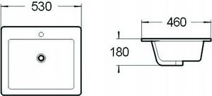 Umywalka Mexen Mexen Venus umywalka podblatowa 54 x 34 cm biała - 25415400 2