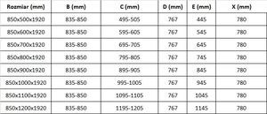 Mexen Mexen Pretoria kabina prysznicowa uchylna 85 x 70 cm, transparent, chrom - 852-085-070-01-00 4