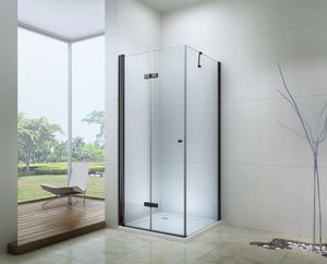 Mexen Mexen Lima kabina prysznicowa składana 90 x 80 cm, transparent, czarny - 856-090-080-70-00 2