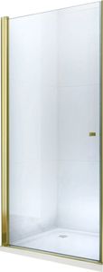 Mexen Mexen Pretoria drzwi prysznicowe uchylne 70 cm, transparent, złote - 852-070-000-50-00 1