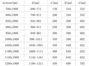 Mexen Mexen Roma drzwi prysznicowe uchylne 80 cm, transparent, czarne - 854-080-000-70-00 4