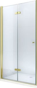 Mexen Mexen Lima drzwi prysznicowe składane 80 cm, transparent, złote - 856-080-000-50-00 1