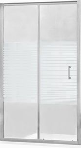 Mexen Mexen Apia drzwi prysznicowe rozsuwane 105 cm, pasy, chrom - 845-105-000-01-20 1