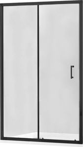 Mexen Drzwi prysznicowe rozsuwane Apia 110 cm, transparent, czarne (845-110-000-70-00) 1