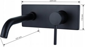 Bateria umywalkowa Mexen Mexen Alma bateria umywalkowa podtynkowa czarna - 75115-70 3