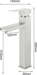 Bateria umywalkowa Mexen Emma stojąca chrom 2