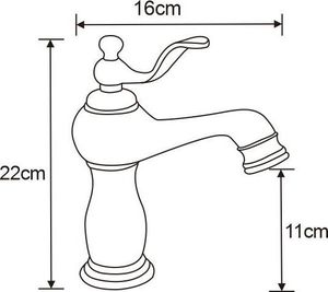 Bateria umywalkowa Mexen Vela stojąca chrom 2