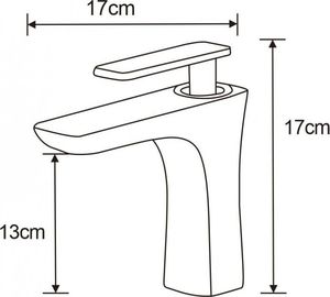 Bateria umywalkowa Mexen Indus stojąca chrom 2