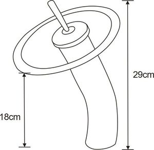 Bateria umywalkowa Mexen Niagara stojąca chrom 2
