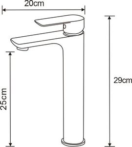 Bateria umywalkowa Mexen Alfa stojąca biały 2