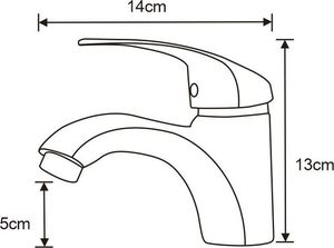 Bateria umywalkowa Mexen Fabia stojąca chrom 2