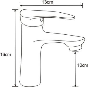 Bateria umywalkowa Mexen Irys stojąca chrom 2