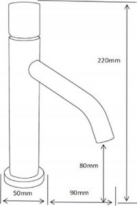 Bateria umywalkowa Mexen Rumba One stojąca biały 2