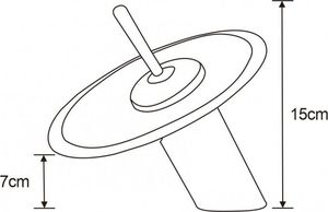 Bateria umywalkowa Mexen Niagara stojąca złoty 2