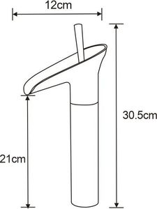Bateria umywalkowa Mexen Orion stojąca chrom 2