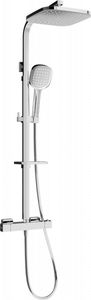 Zestaw prysznicowy Mexen Mexen CQ33 zestaw prysznicowy natynkowy z deszczownicą i baterią termostatyczną, chrom - 772503395-00 1