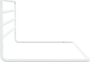 vidaXL Barierka zabezpieczająca do łóżka, biała, (76-137)x55, żelazna 4