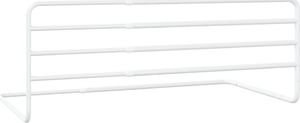 vidaXL Barierka zabezpieczająca do łóżka, biała, (76-137)x55, żelazna 5