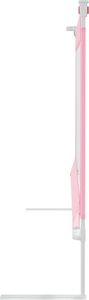 vidaXL Barierka do łóżeczka dziecięcego, różowa, 180x25 cm, tkanina 5