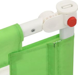 vidaXL Barierka do łóżeczka dziecięcego, zielona, 150x25 cm, tkanina 6