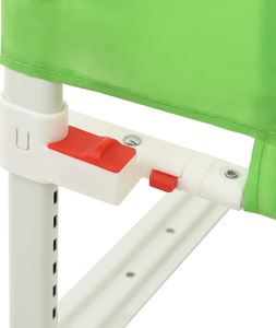 vidaXL Barierka do łóżeczka dziecięcego, zielona, 150x25 cm, tkanina 7